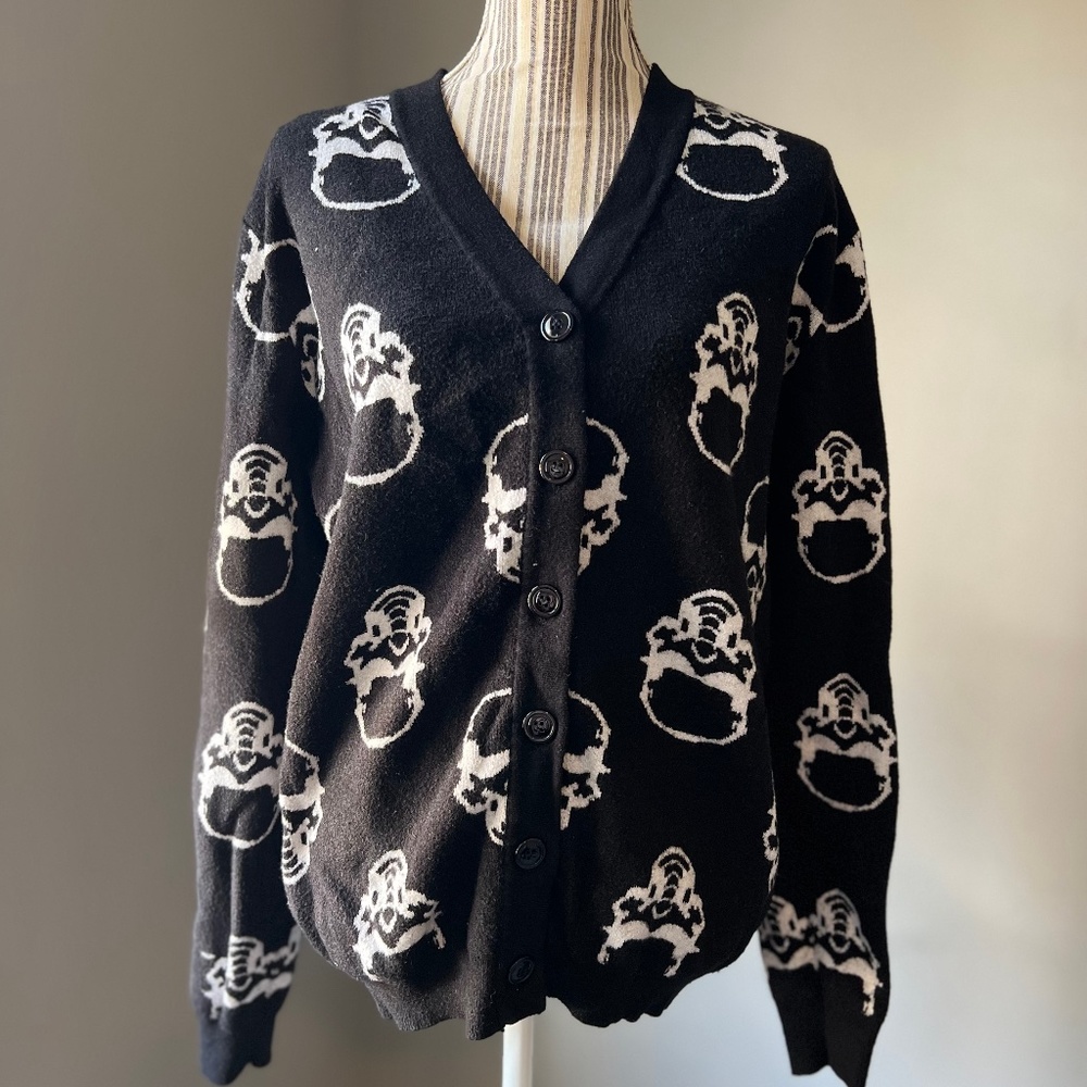 SHEIN fun black & white Cardigan